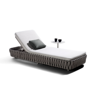 Outdoor aluminum swimming pool bed chaise lounge chair