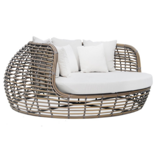 Leisure style loveseat rattan corner sofa