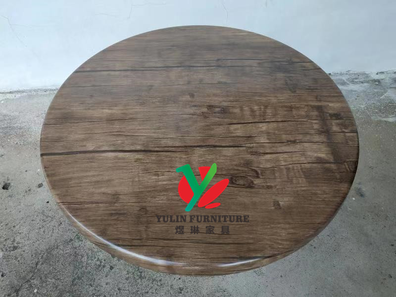 Restaurant dining composite HPL werzalit table tops laminate table