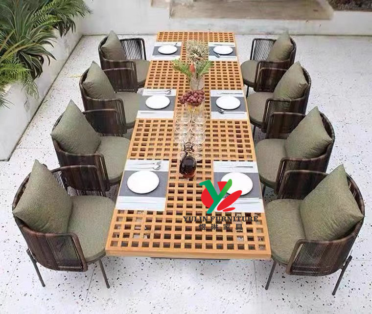 Restaurant stainless steel legs dining rattan dining chair