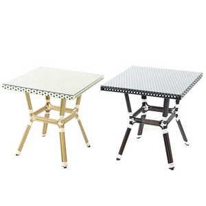 French style bistro coffee outdoor rattan table