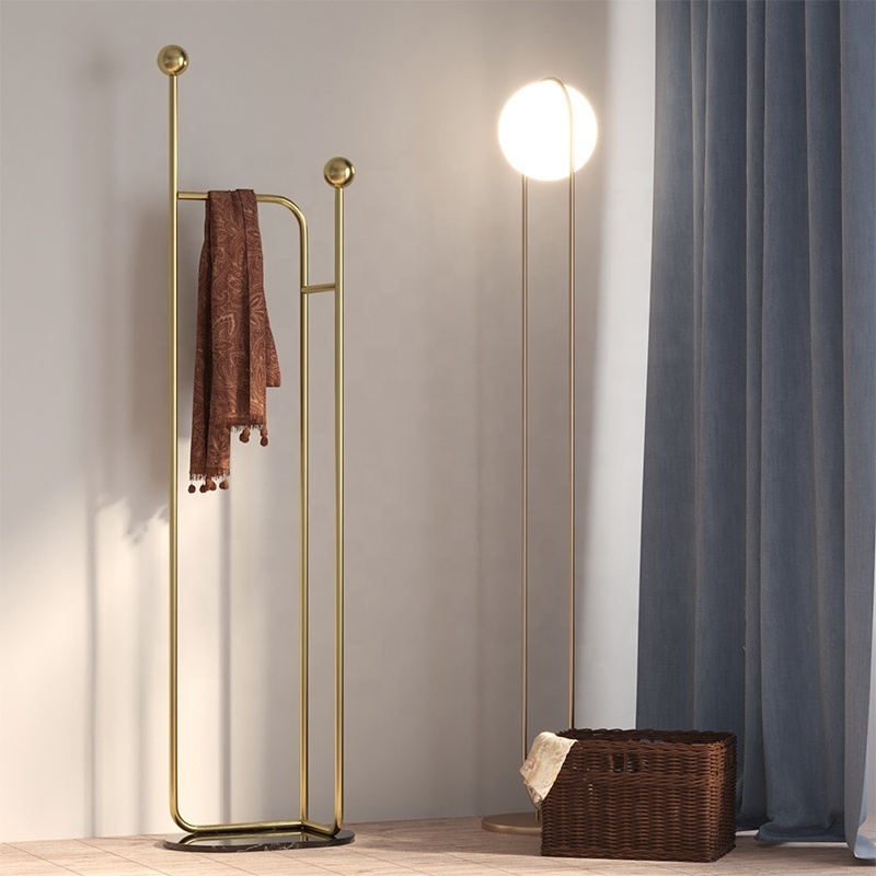 Simple Modern Coat Rack Nordic Household Floor Hanger Bedroom Small Family Narrow Simple Luxury Clothes Rack