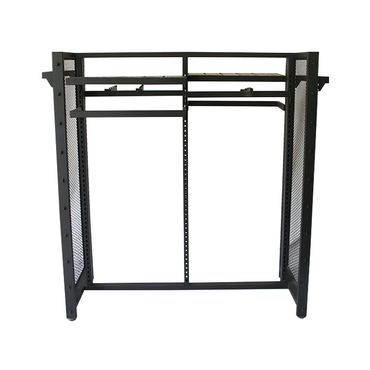 Retro Clothing Store Hanger Display Stand Floor Wrought Iron Clothing Rack Kid Men Women Clothing Store Display Rack