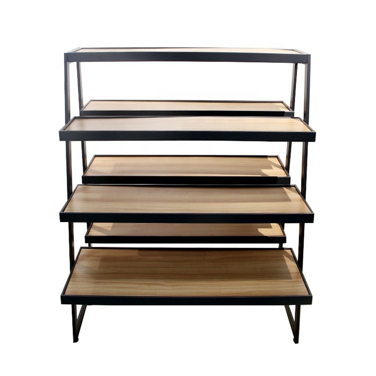 Commercial floor standing advertising  boutique clothing racks retail display stand clothes shoe rack stands for shops display