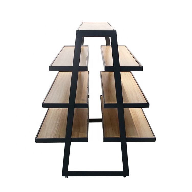 Commercial floor standing advertising  boutique clothing racks retail display stand clothes shoe rack stands for shops display