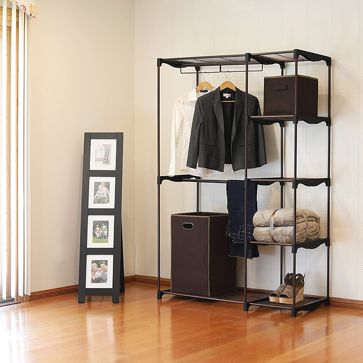 Freestanding Clothing Garment Organizer Closet High End Clothes Hanger Display Stand For Shop