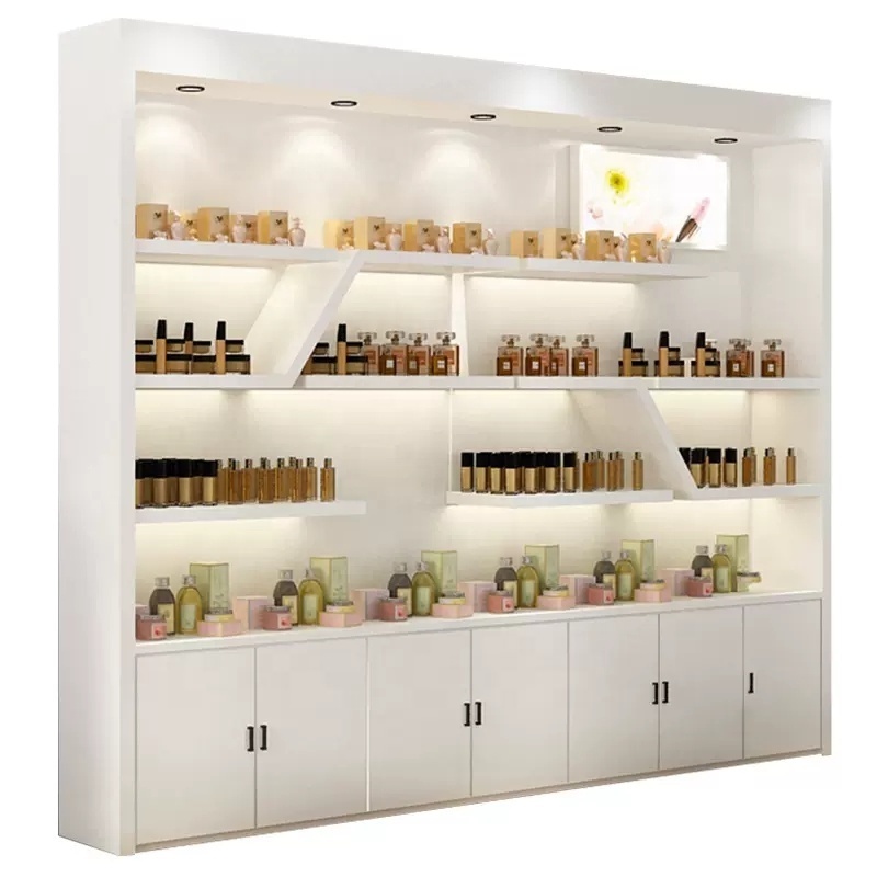 Good price showcase for bag shop, shoes store display cabinet