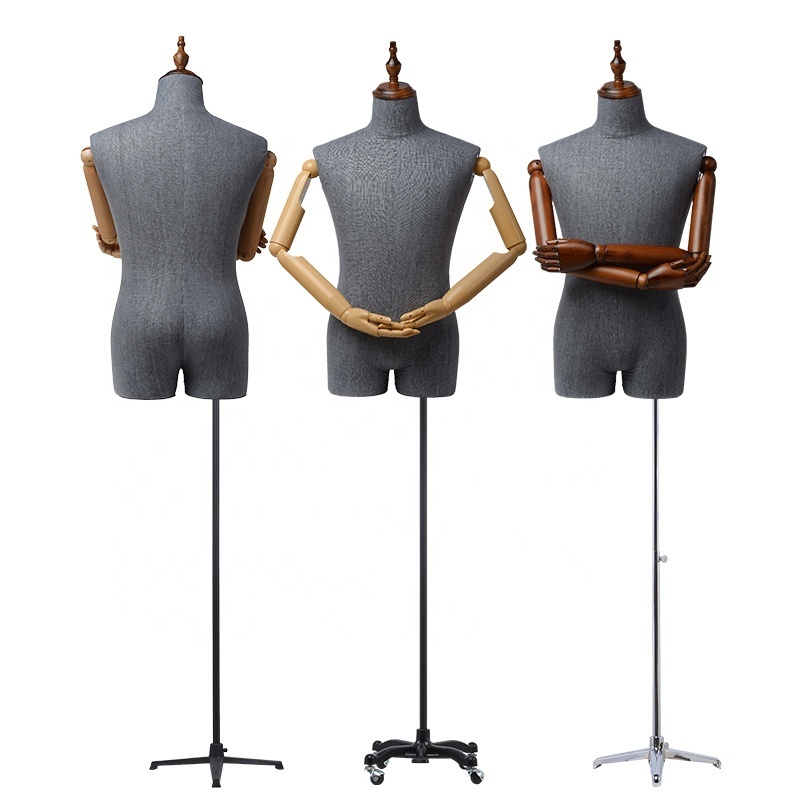 Model props men's half body Korean version window fashion clothing display special cloth   dummy model