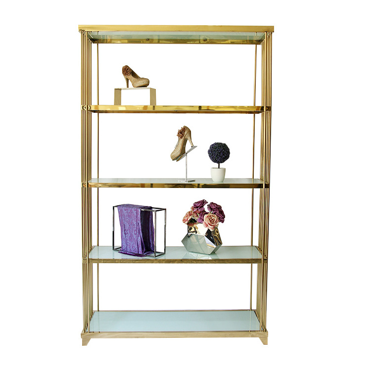 Fashion Design Shoe Display Metal Wall Shelf Interior Decoration Retail Display Racks