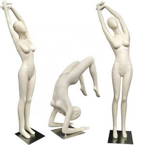 New Style Window Sport Lady Female Or Men Yoga White Black Full-Body Display Women Mannequins Female with Stand