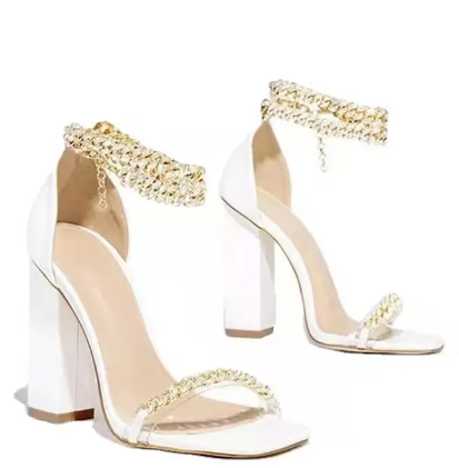 Women Transparent High-heeled Rhinestone Shoes 2023 fashion High Heels For Ladies