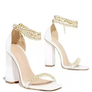 Women Transparent High-heeled Rhinestone Shoes 2023 fashion High Heels For Ladies