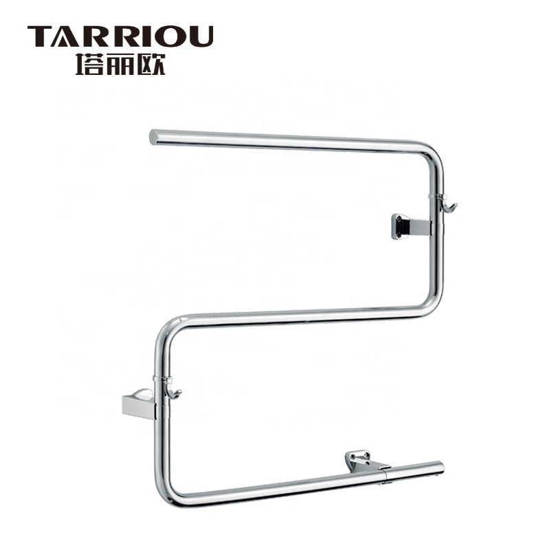 TARRIOU S-shaped Stainless Steel Heated Towel Rail Warmer Wall Mounted