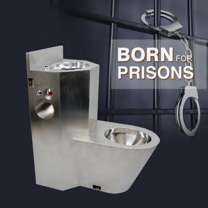 Stainless Steel Combination Toilet Pan Prison Toilet And Sink Combos