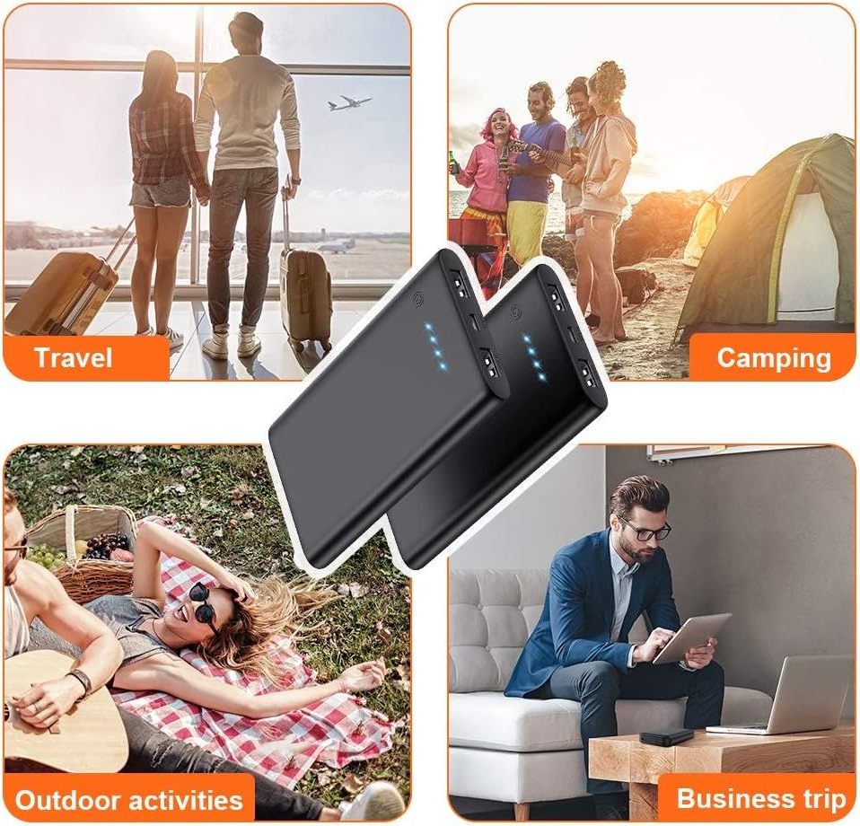 Solar Charger Power Bank 2022 BytePower Waterproof IP68 20000mah USB Portable Solar charger ,Solar Power Bank charger