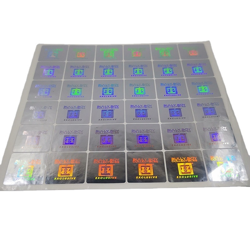 Anti Fake Security Vinyl Sticker Tiles Hologram Holographic Custom Hologram Sticker Label