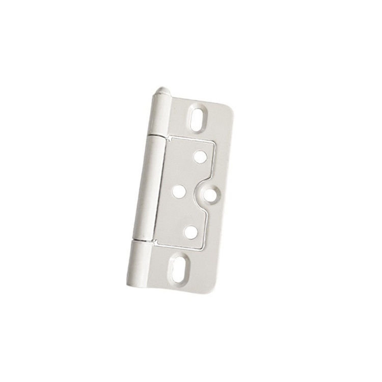 Hot sale top hinge white low noise latch flush hinge interior door hardware sound butterfly concealed hinge