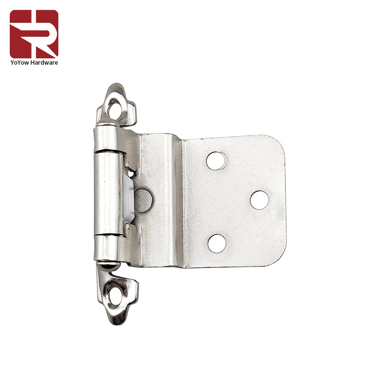 Face-mounted self-closing kitchen cabinet door hinges Inlay decorative hinges Furniture hinge box locks