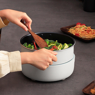 3.5L Portable Cooking Pot Multifunctional Noodles/ Hotpot/ Soup Frying Pan Electric Skillet Cooking Pot