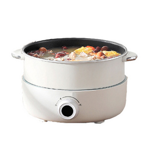 3.5L Portable Cooking Pot Multifunctional Noodles/ Hotpot/ Soup Frying Pan Electric Skillet Cooking Pot