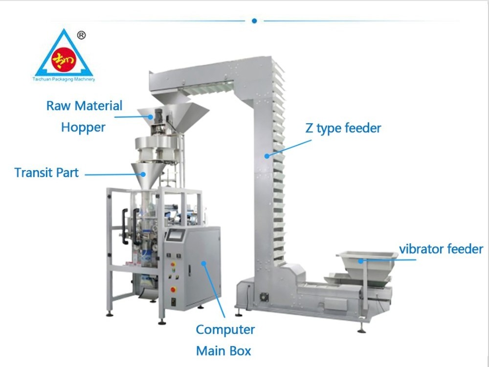 Automatic small food sugar salt cat food coffee bean rice pouch grain granule filling packing machine