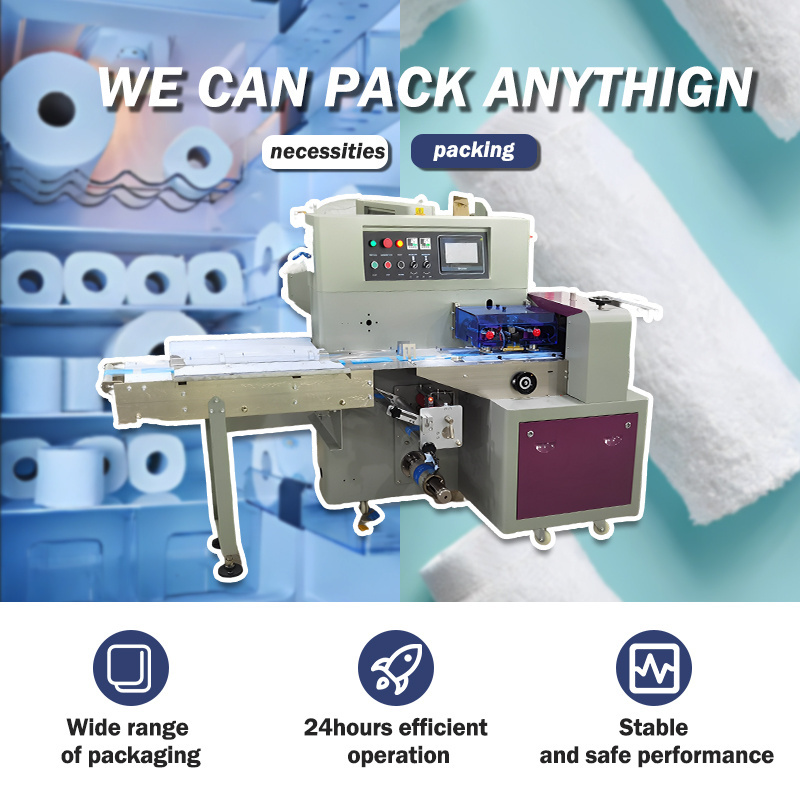 Tissue towel roll toilet paper full automatic packing machine