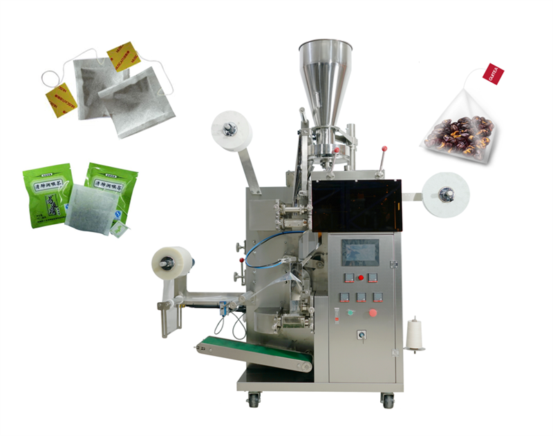 Automatic inner and outer pyramids tea bag packing machine, small tea sachet bag packing machine