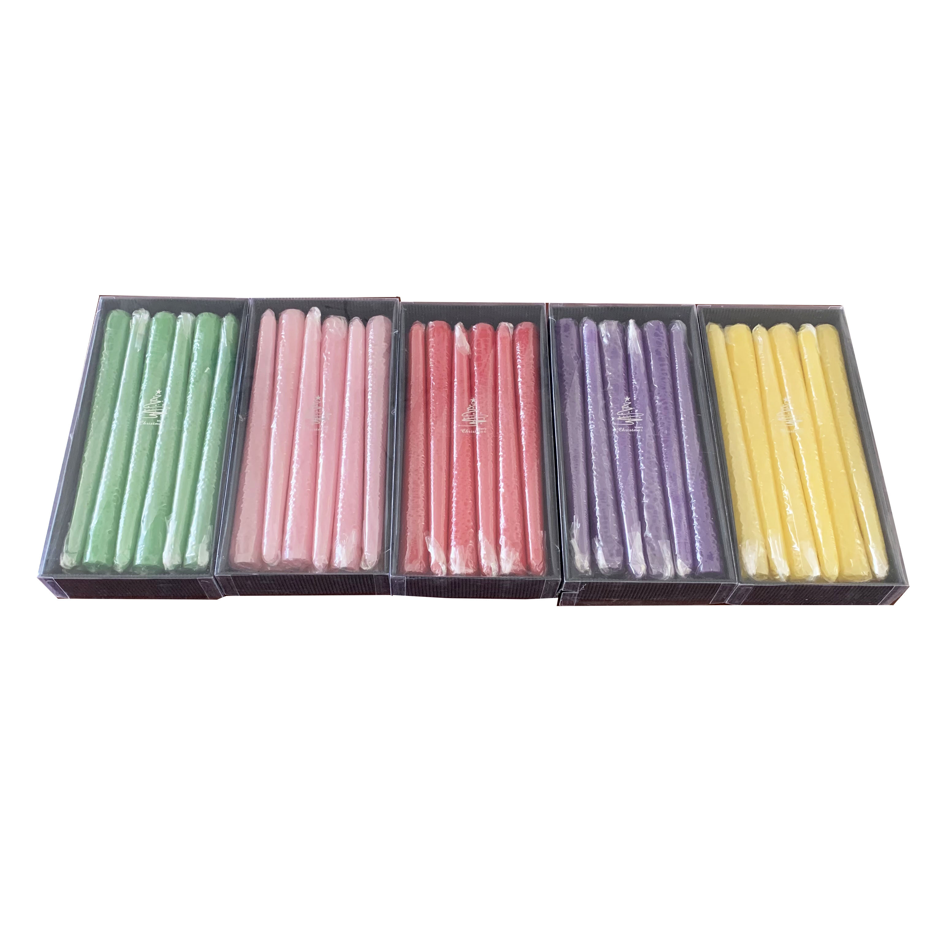 candle supplier wholesale colored paraffin wax spiral light twisted taper candle