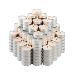 long burn white tea lights night light candle various packs 8 hour tea candle light