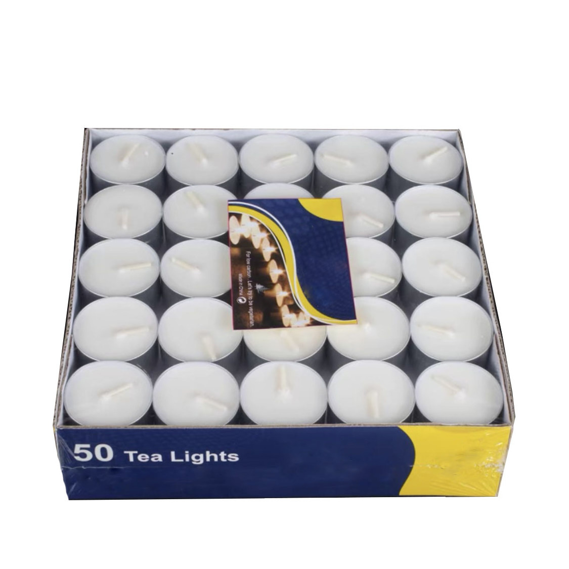 tea lights 8 hour long burn night light candles unscented tealight 50/100