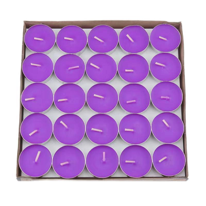 hot sale machine making long burning time colored tea light candles