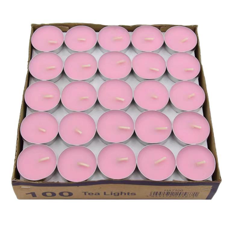 hot sale machine making long burning time colored tea light candles