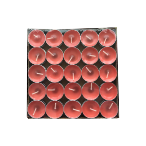 scented red tealight candle 50 pack for banquet party decoration