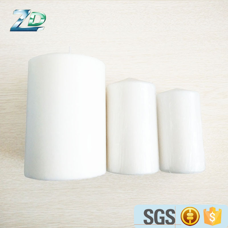 Wholesale High Quality White Natural Wax 7 days Pillar Candle