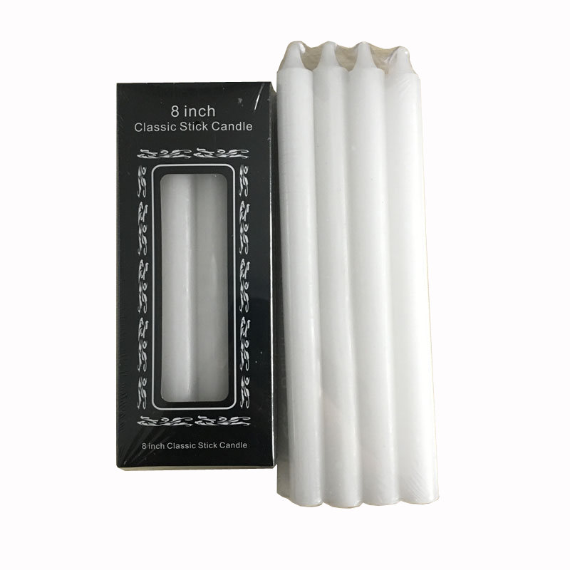 candle manufacturer long burning time cheap stick white plain candle