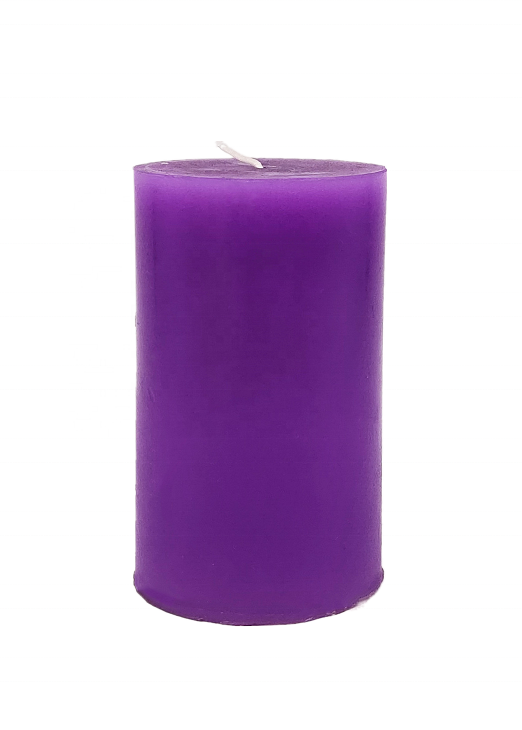 customize white unscented pillar candle