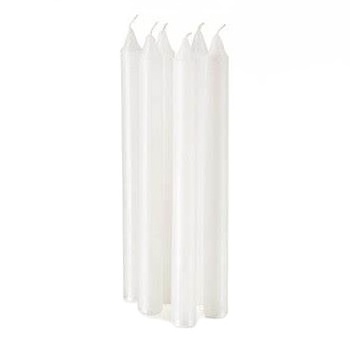 Long burning time white  large round candle