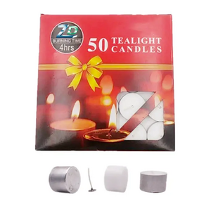 Unscented candle used tea light aluminium cups Hot selling factory white tea candle