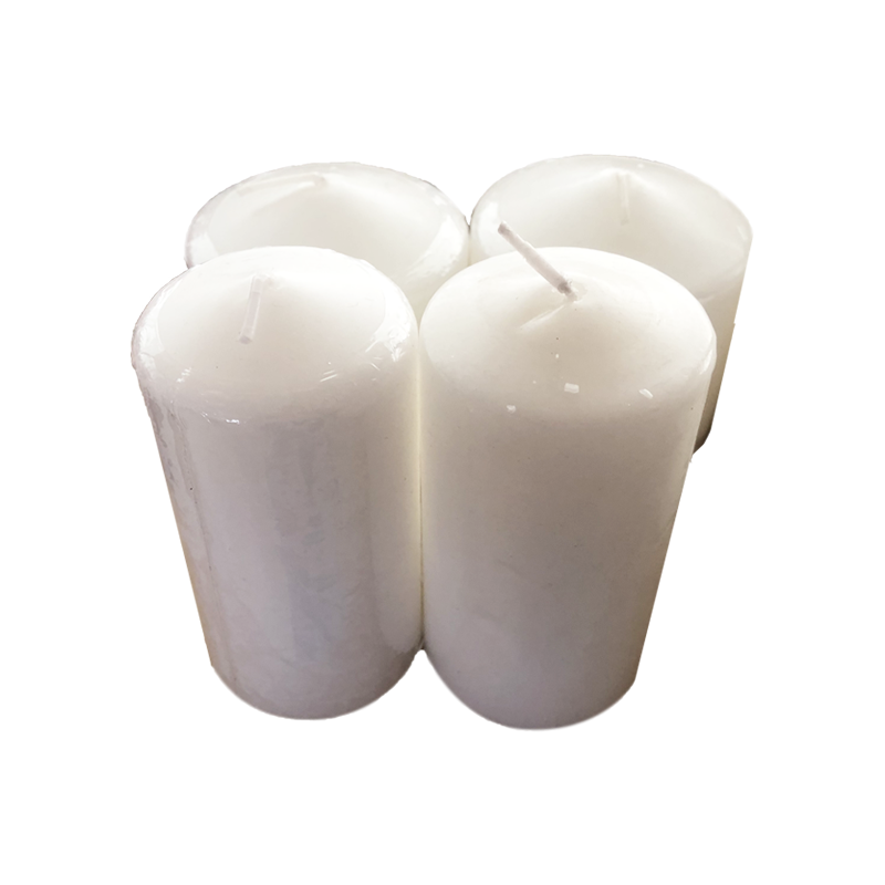 factory price unscented giant white pillar candles long burning for sale