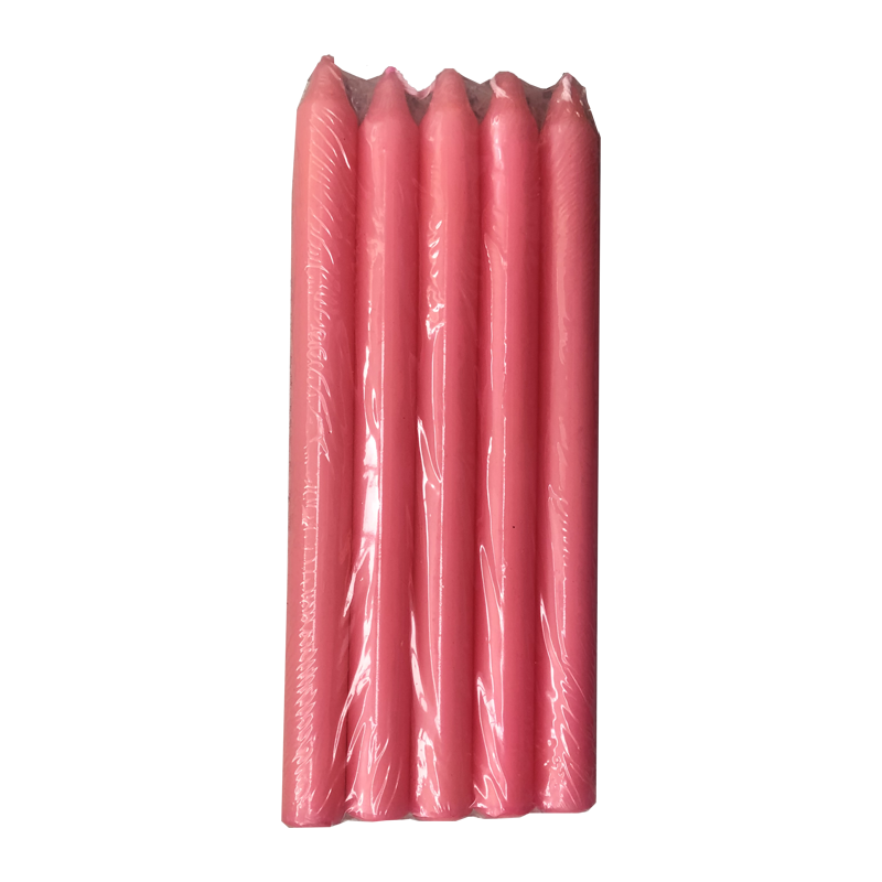 wholesale tall stick candles pink 1.5x20cm pack for party banquet decoration