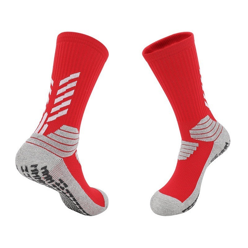 men outdoor athletic nonslip non slip soccer white stick bottom grip tube flocking socks for kids adult