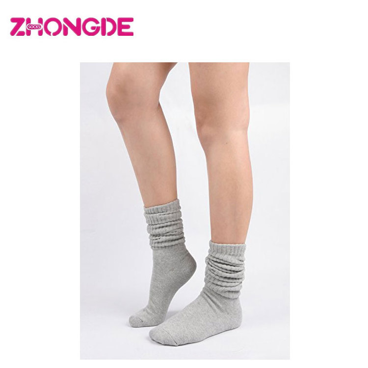 Japanese Custom cotton heavy white girls thick  slouch socks  for women kids