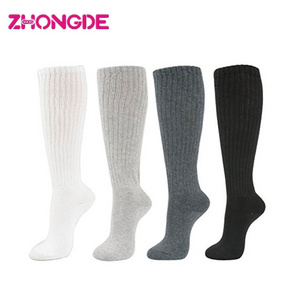 Japanese Custom cotton heavy white girls thick  slouch socks  for women kids