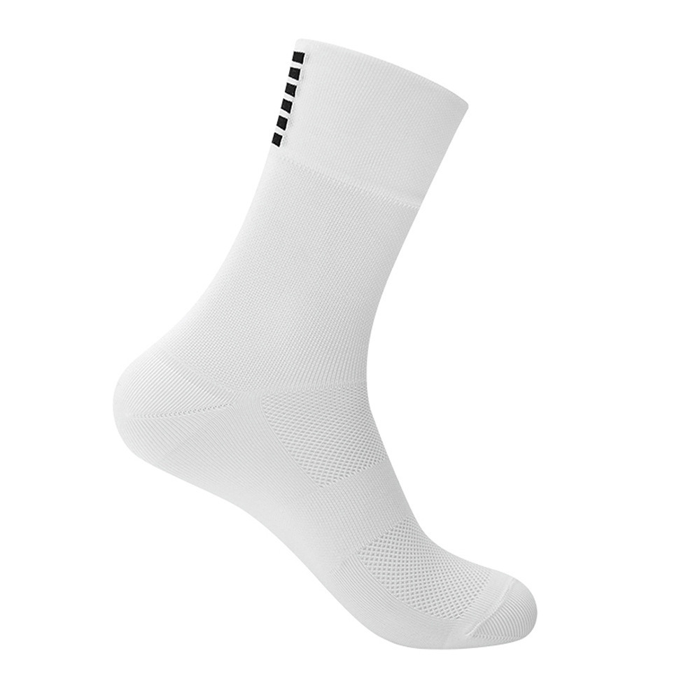 mens polyester white blank argyle knee long cycling crew socks / fluffy fuzzy cotton running volleyball socks