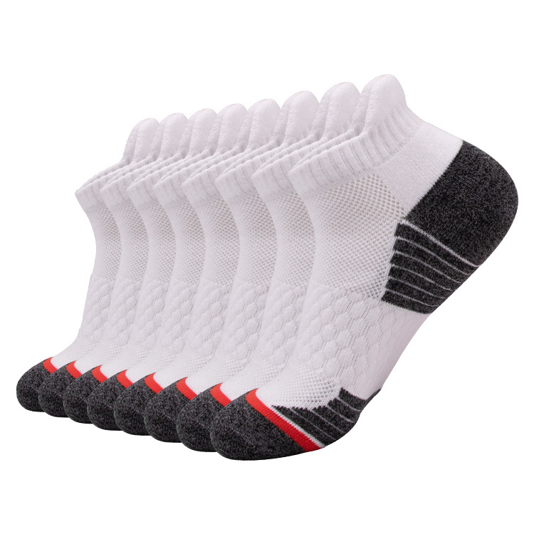 high quality plain black compression oem custom logo bamboo soccer running sport anti blister ankle short socks for unisex