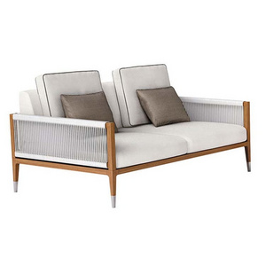 Modern white fashion garden patio sofa outdoor rope furniture