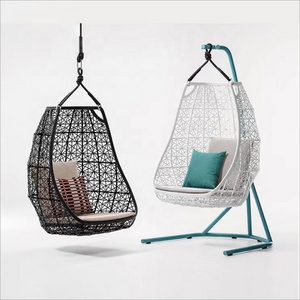 Outdoor Garden Hanging Chair High Standard Double Patio Egg Chair Rattan Rope Swing Chair