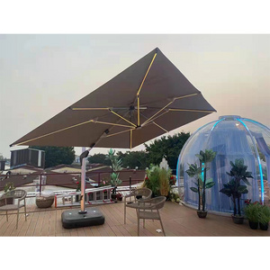 Patio Square Sun Umbrella Beach Garden Parasols Big Led Roman Outdoor Umbrella