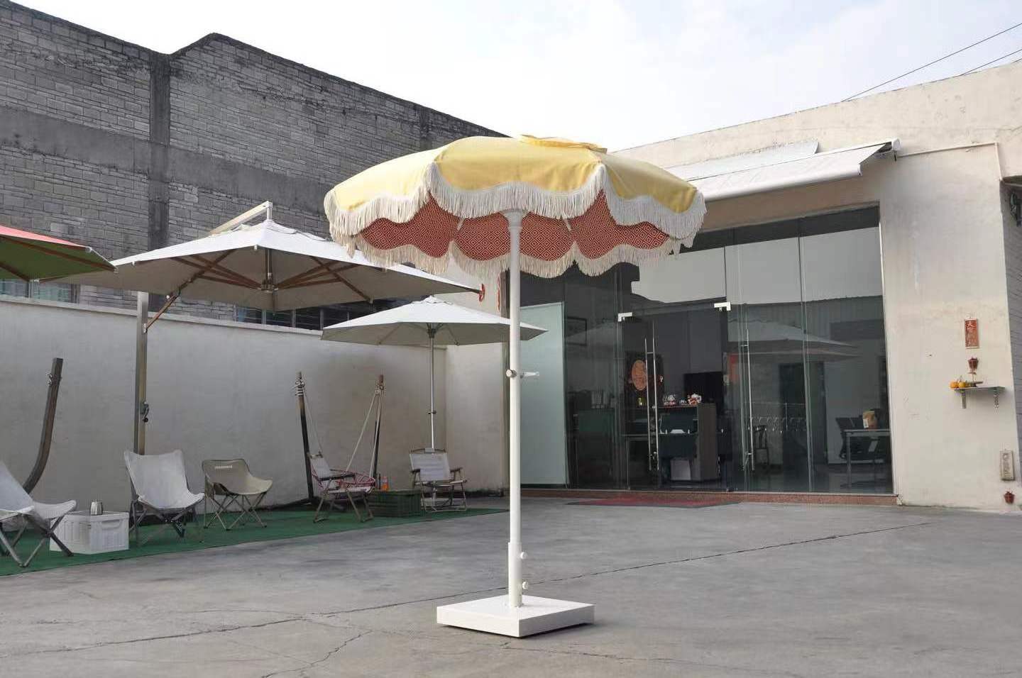 Zeen Outdoor Furniture Custom Size Sun Parasol Umbrella Sun Outdoor Shade Large Garden Umbrella