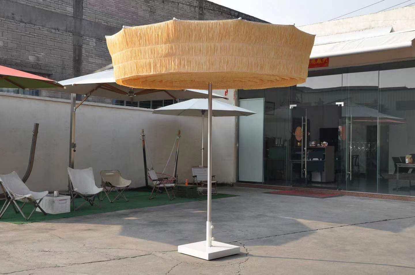 Zeen Outdoor Furniture Custom Size Sun Parasol Umbrella Sun Outdoor Shade Large Garden Umbrella